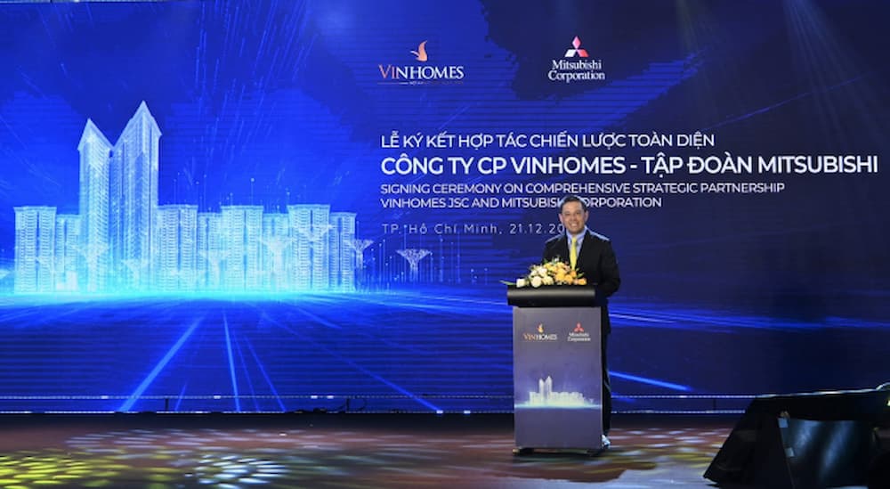 Ông Shigeyuki Ikeda - Giám đốc CN TP. Hồ Chí Minh Mitsubishi Việt Nam khẳng định Vinhomes là doanh nghiệp bất động sản hàng đầu Việt Nam